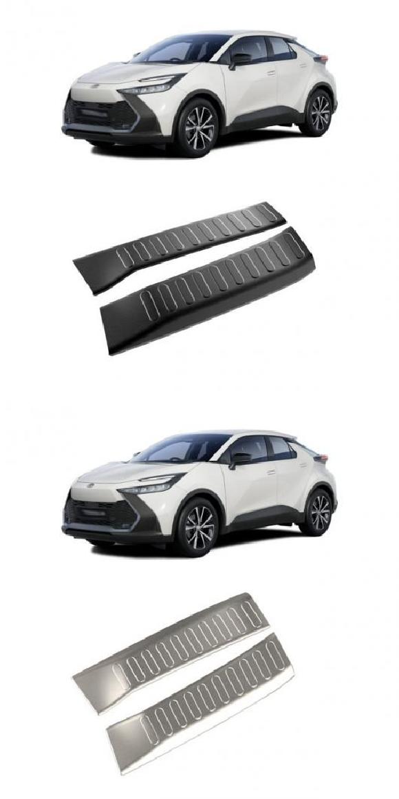 適用: トヨタ CHR C-HR 2024 2025 ステンレス スチール インナー リア バンパー プロテクター ドア シル トランク トレッド プレート スチール ブラック・スチール シルバー SR-AA-4114 Interior parts for cars 15,077円