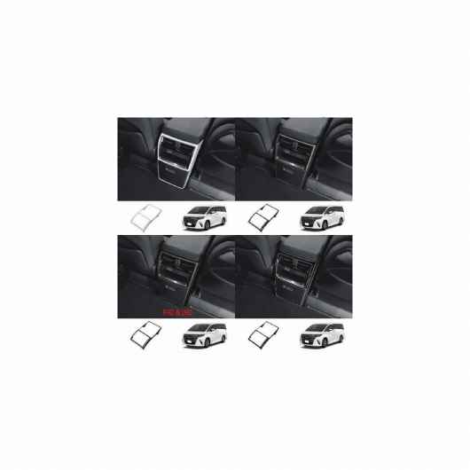 適用: トヨタ アルファード ヴェルファイア 40シリーズ 2023 2024 ABS リアシート 通気口 AC ABS マット 左ハンドル用 右ハンドル用～ABS ブラック 左ハンドル用 右ハンドル用 SR-AA-0284 Interior parts for cars