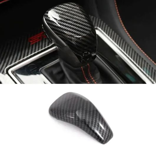 適用: スバル インプレッサ XV 2018-2022 カーボンファイバー アクセサリー ウインドウ リフト ボタン スイッチ カバー ギア シフト パネル ノブ カバー ドア ハンドル ギア ヘッド ノブ SR-AA-4156 Interior parts for cars