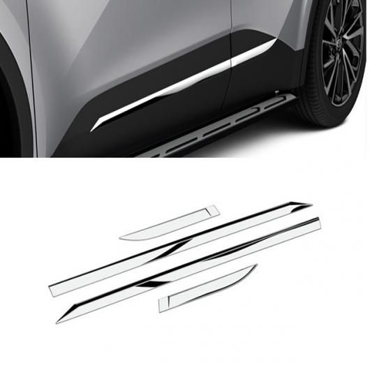 適用: トヨタ CHR C-HR 2024 2025 ABS クローム エクステリア アクセサリー フォグライト ベゼル カバー バンパー ストリップ パネル リア バンパー トリム サイド ドア ボディ カバー SR-AA-4216 Car light