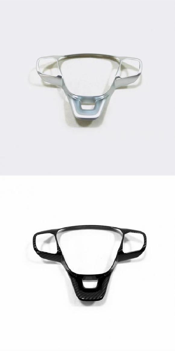 適用: フォード/FORD クーガ エスケープ 2020 2021 ABS マット カーボンファイバー ステアリング ホイール カバー トリム ステッカー ABS マット・カーボンファイバー SR-AA-4354 Interior parts cars