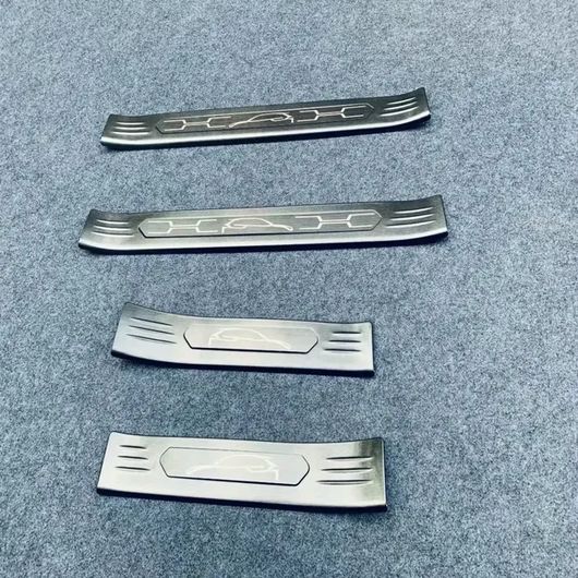 適用: トヨタ ハリアー ヴェンザ 2020-2024 エクステリア ドア シル トリム ペダル カバー トリム アクセサリー スカッフ プレート ガード ステッカー スチール ブラック SR-AA-4411 Exterior parts for cars｜オートパーツエージェンシー