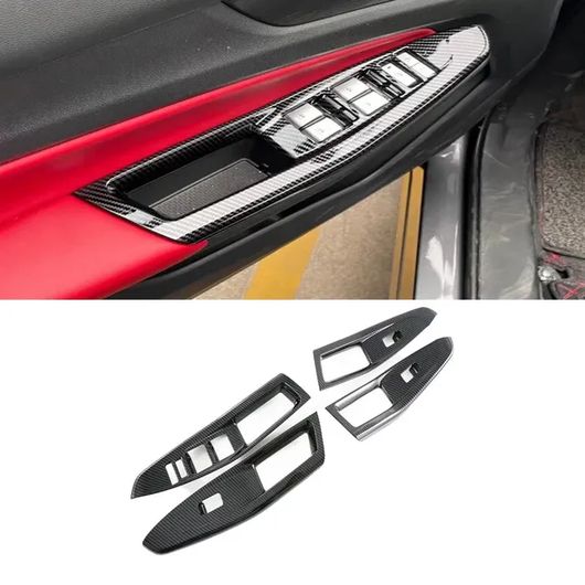 適用: 長安汽車 CS55 プラス 2022 2023 ABS カーボンファイバー ギア シフト パネル ウインドウ スイッチ カバー トリム サイド AC 吹き出し口 カバー ウインドウ スイッチ 左ハンドル用 SR-AA-0397 Interior parts for cars｜オートパーツエージェンシー
