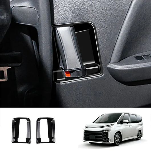 右ハンドル用 適用: トヨタ ヴォクシー 90シリーズ 2021 2022 2023 ブラック 光沢 ウインドウ スイッチ カバー エア コンディション カバー トリム インテリア フロント ドア ボウル SR-AA-0429 Interior parts for cars