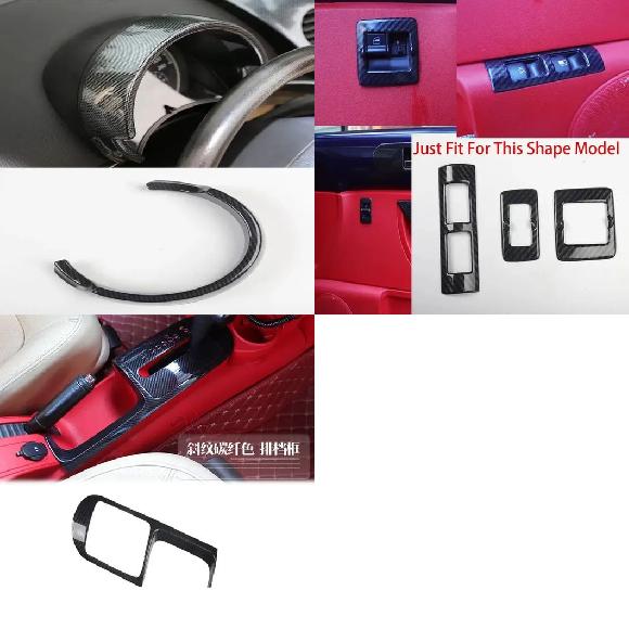 適用: フォルクスワーゲン/VOLKSWAGEN ビートル 2003-2011 ABS カーボンファイバー センター コントロール パネル カバー トリム メーター トリム 03-11～アウター ギア 03-11 SR-AA-0410 Interior parts for cars