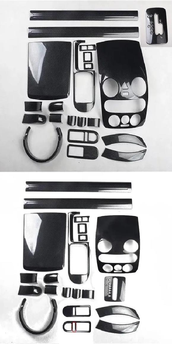 適用: フォルクスワーゲン/VOLKSWAGEN ビートル 2003-2010 2011 ABS カーボンファイバー ギア シフト パネル カバー トリム センター フル セット 08-11・フル セット 03-05 SR-AA-0419 Interior parts for cars