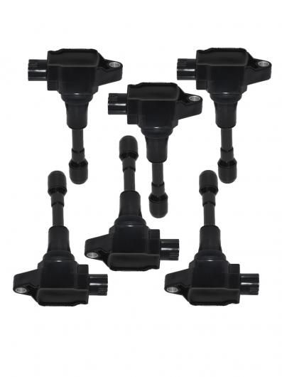 イグニッション コイル 適用: 日産 GT-R R35 3.8L GTR 2009 2010 2011 2012 2013 2014 2015 2016 2017 VR38 アクセサリー 22448JF00A 22448JF00B 6ピース セット SR-AA-6395 ignition coil