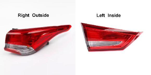 適用: 長安汽車 アルスビン 2018 2019 2020 2021 2022 2023 1.4L 1.5L リア ライト セーフティー テールライト LED シグナル ブレーキ ランプ 右 アウトサイド・左 インサイド SR-AA-6628 Car light
