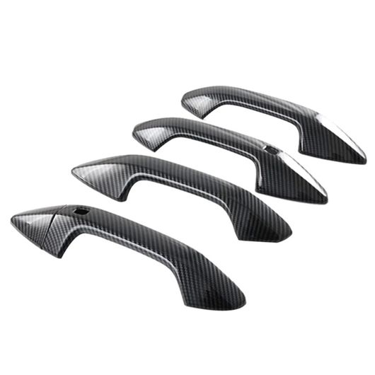カーボンファイバー エクステリア ドア ハンドル カバー ステッカー トリム 適用: 起亜 スポーテージ 2022 SR-AA-8209 Exterior parts for cars
