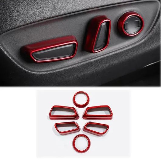適用: トヨタ RAV4 2019 2020-2023 2024 ABS レッド インテリア アクセサリー コンソール ギア シフト パネル AC ウインドウ スイッチ カバー トリム シート アジャスター カバー SR-AA-0613 Interior parts for cars