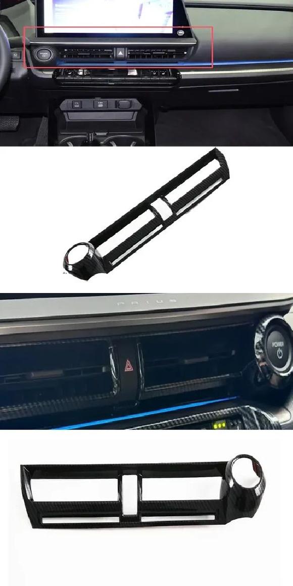 左ハンドル用 右ハンドル用 適用: トヨタ プリウス 60シリーズ 2023 2024 センター 通気口 ミドル AC 吹き出し口 装飾 ステッカー カバー トリム 左ハンドル用・右ハンドル用 SR-AA-0634 Interior parts for cars