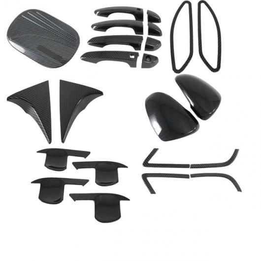 適用: ヒュンダイ/現代/HYUNDAI ツーソン 2015-2019 2020 ABS カーボンファイバー エクステリア アクセサリー バックミラー ミラー ドア ハンドル ボウル カバー トリム 7セット SR-AA-0662 Exterior parts for cars｜オートパーツエージェンシー