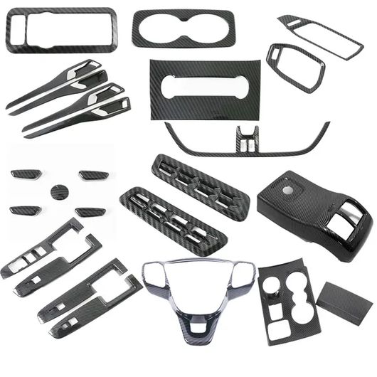左ハンドル用 適用: フォード/FORD クーガ エスケープ 2020-2022 2023 2024 カーボンファイバー ABS ウインドウ スイッチ カバー インナー ドア ハンドル ボウル カバー フル セット SR-AA-0664 Interior parts cars