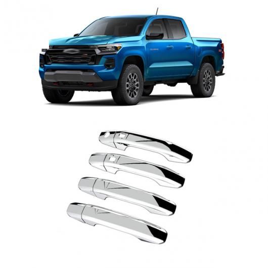 適用: シボレー/CHEVROLET コロラド 2023 2024 2025 ABS カーボンファイバー サイド ドア カバー トリム リア ビュー ミラー カバー トランク メンバー ボウル クローム ドア ハンドル SR-AA-0676 Interior parts for cars