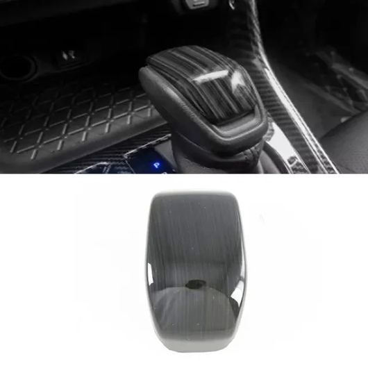 左ハンドル用 適用: トヨタ RAV4 RAV 4 XA50 2019-2022 2023 2024 ABS ブラック 起毛 パターン インテリア アクセサリー ウインドウ ギア シフト パネル カバー ギア シフト ノブ SR-AA-0691 Interior parts for cars