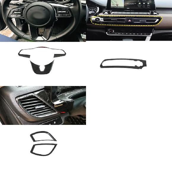 適用: 起亜 セルトス 2019 2020 2021 2022 ABS ドア ハンドル ウインドウ リフト パネル カバー トリム バックミラー ステアリング ホイール パネル～サイド AC アウトレット SR-AA-0663 Interior parts for cars