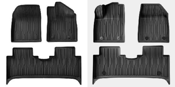 適用: BYD Atto3 Atto 3 ユエン プラス フロアマット トランク パッド TPE 3D フット マット 無臭 トレイ セット ブラック 右ハンドル用 3ピース・左ハンドル用 3ピース SR-BB-2449 Interior parts for cars