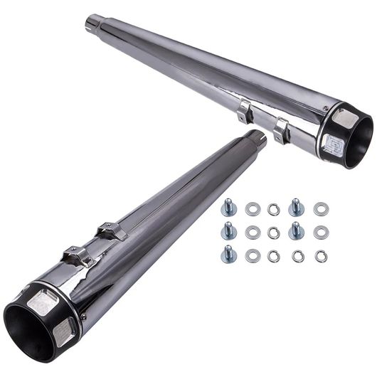 4 メガホン エキゾースト スリップ オン マフラー 適用: ハーレー ツーリング ロードキング 95-16 SR-BB-2641 Motorcycle parts