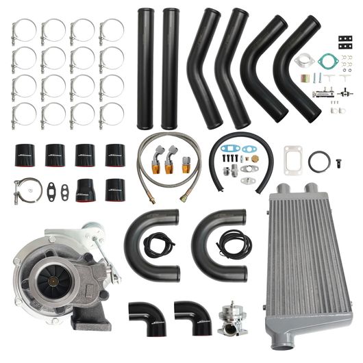 ツイン T3 V バンド ターボチャージャー A/R 0.63 420 + HP インタークーラー パイピング オイル ライン SR-BB-2665 Car parts 306,302円