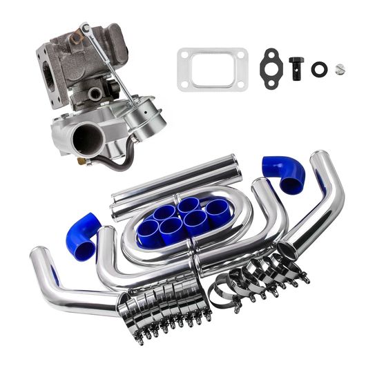 ビレット ターボ GT2860 GT2871 GT25 GT28 ターボ ターボチャージャー 適用: 1.5-2.0L エンジン + 2.5 64MM 8ピース パイピング キット SR-BB-3881 Car parts