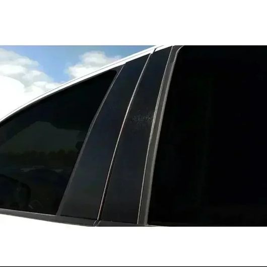 適用: クライスラー/CHRYSLER 300/300C ダッジ/DODGE マグナム 2005-2010 6ピース ウインドウ ドア ピラー ポスト トリム ステッカー マット ブラック BC 列 装飾 マットブラック SR-BB-4118 Exterior parts for cars