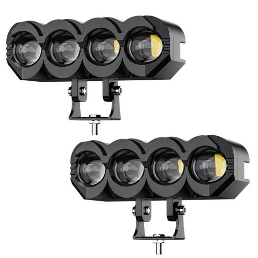 2/3/4 レンズ オートバイ LED スポットライト 補助 フォグライト 3570 6000LM ハイ ロー ビーム ヘッドライト モト ドライビング ワーク ランプ スポット ライト 4レンズ SR-BB-4165 Motorcycle parts
