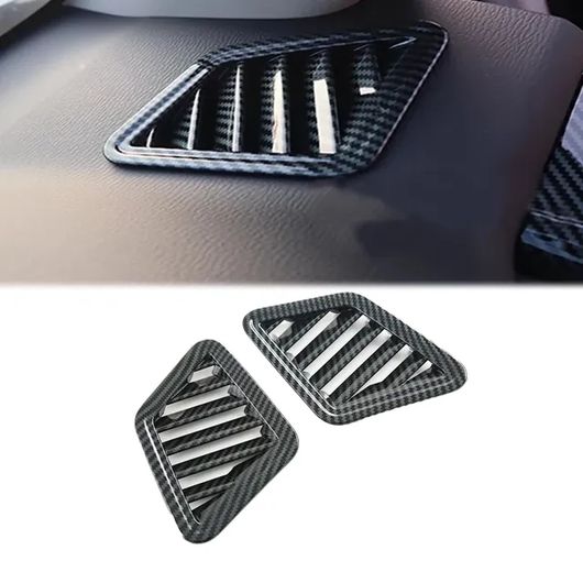 適用: 三菱 トライトン L200 2024 2025 カーボンファイバー エア コンディション アウトレット カバー トリム センター AC フレーム リアシート AC 装飾 ダッシュボード AC トリム SR-AA-0703 Interior parts for cars