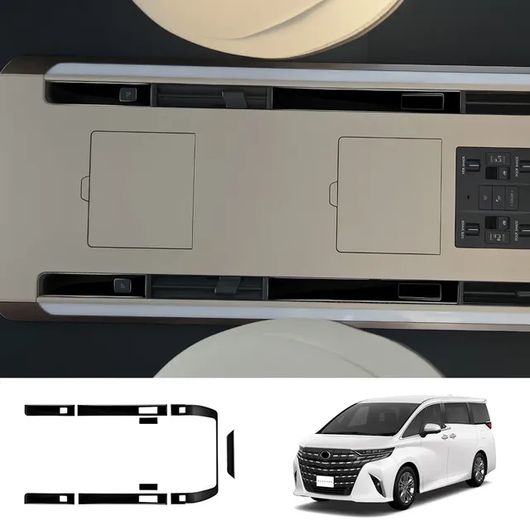 適用: トヨタ アルファード ヴェルファイア 40シリーズ 2023 2024 2025 ABS ブラック インテリア ドア ハンドル ウインドウ スイッチ ギア シフト パネル カバー リード ライト フレーム SR-AA-0728 Interior parts for cars