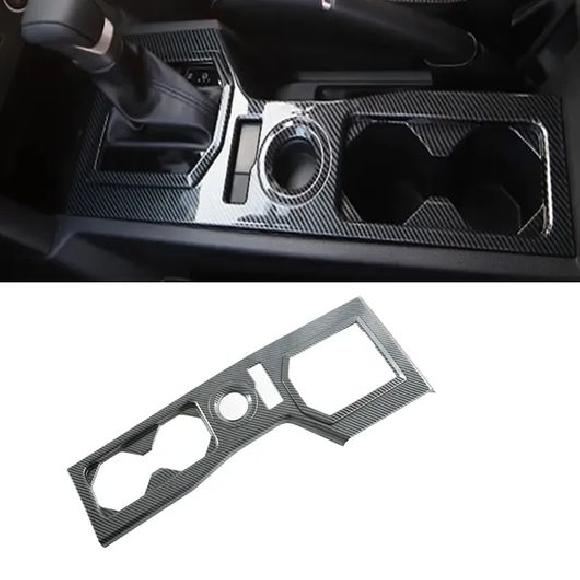 適用: 三菱 トライトン L200 2024 2025 カーボンファイバー センター コンソール ギア シフト パネル カバー ギア シフト パネル カバー 左ハンドル用・右ハンドル用 SR-AA-0702 Interior parts for cars