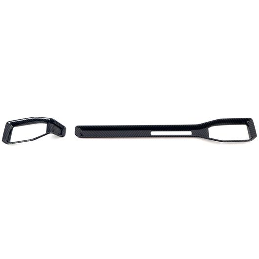適用: フォード/FORD マスタング 2024 2025 ABS カーボン調 インテリア センター コンソール 通気口 アウトレット カバー トリム 2ピース SR-BB-5419 Interior parts cars