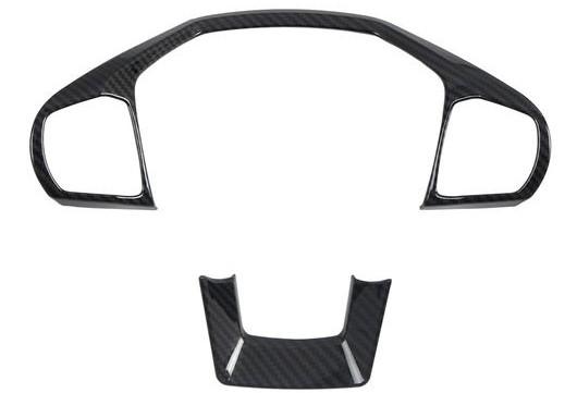 適用: フォード/FORD エクスプローラー U625 2020 2021 2022 2023 2024 ABS カーボン スタイル インテリア ステアリング ホイール 装飾 カバー トリム SR-BB-5579 Interior parts cars｜オートパーツエージェンシー