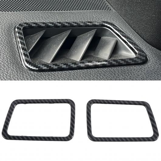 適用: スバル WRX STI 2015-2021 ABS カーボン調 インテリア サイド 通気口 アウトレット カバー トリム 2ピース アッパー カバー SR-BB-5259 Interior parts for cars