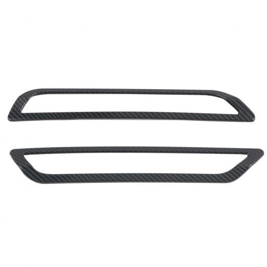 適用: フォード/FORD エクスプローラー U625 2020 2021 2022 2023 ABS エクステリア リア フォグライト ランプ カバー トリム 2ピース カーボン スタイル SR-BB-5488 Exterior parts cars