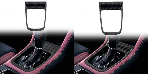適用: スバル WRX STI 2014-2021 インテリア アクセサリー リアル カーボン オートマチック ギア シフト ボックス ギアボックス ハンドブレーキ カバー トリム マットブラック・ピアノブラック SR-BB-5328 Interior parts for cars