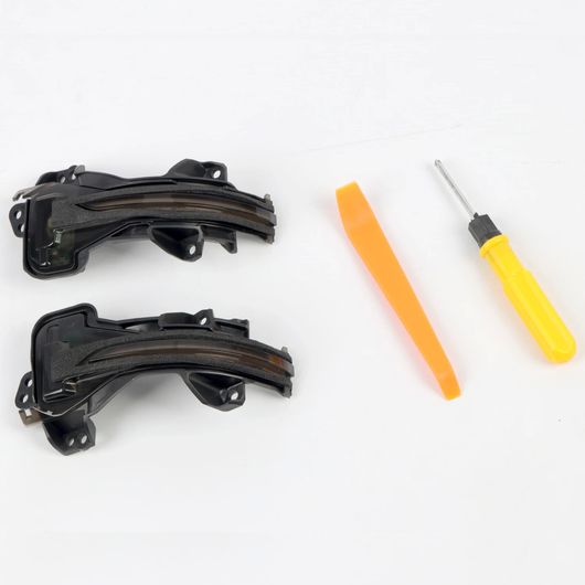 2ピース ダイナミック インジケーター ウインカー 適用: ホンダ CR-V CRV 2017-2024 スモーク ブラック LED ターンシグナルライト サイド ミラー インジケーター シーケンシャル SR-BB-5681 Car light