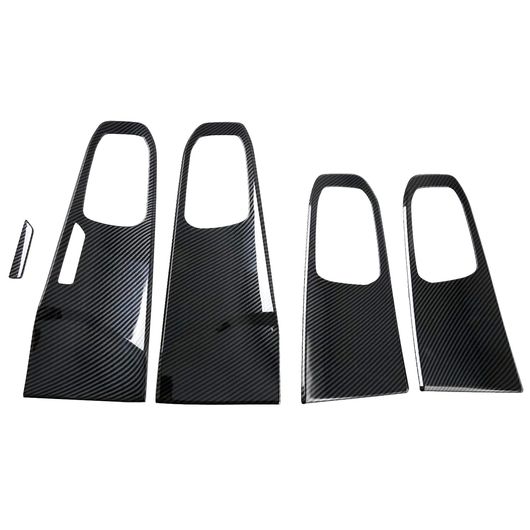 左ハンドル用 適用: 起亜 ソレント MQ4 2021 2022 2023 2024 ABS カーボン グレイン インテリア ドア ハンドル カバー トリム SR-BB-5696 Interior parts for cars