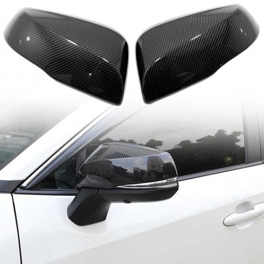 適用: トヨタ RAV4 2019-2024/ハイランダー 2020-2024/グランド ハイランダー 21-24 バックミラー サイド ミラー カバー ウイング キャップ エクステリア ドア ケース カーボン グレイン SR-BB-5786 Exterior parts for cars