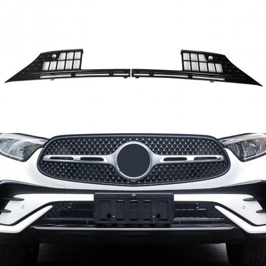 適用: メルセデス-ベンツ GLC X254 2022 2023 2024 バンパー グリル ガード メッシュ 吸気口 カバー 虫除け フロント メッシュ グリル 光沢ブラック SR-BB-5887 Exterior parts for cars|オートパーツエージェンシー