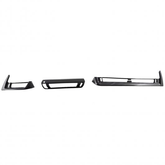 適用: BMW X1 U11 2023 2024/IX1 2022-2024 ABS カーボン グレイン インテリア ダッシュボード エアコン 吹き出し口 カバー オーバーレイ 3ピース 左ハンドル用 SR-BB-6024 Interior parts for cars