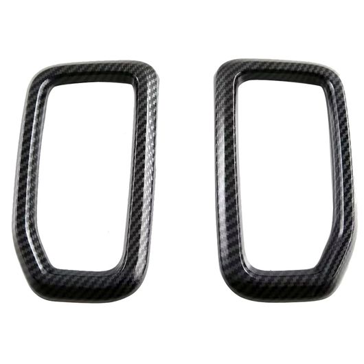 適用: フォード/FORD レンジャー 2023 2024 カーボン ブラック インテリア サイド エアコン 通気口 吹き出し口 カバー トリム ABS 2ピース SR-BB-6319 Interior parts cars