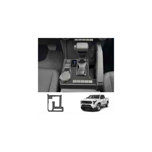 左ハンドル用 適用: トヨタ タコマ 2024 2025 ABS カーボンファイバー ウインドウ ガラス リフト ボタン スイッチ カバー ギア シフト パネル 装飾 トリム ギア シフト パネル SR-AA-0722 Interior parts for cars|オートパーツエージェンシー