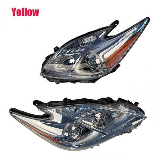 1ペア ヘッドライト 適用: トヨタ プリウス 30 ZVW30 ヘッドランプ レンズ 2009 2010 2011 2012 2013 2014 2015 イエロー SR-AA-1462 Car light