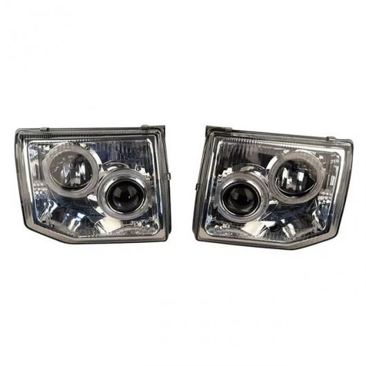 LED エンジェル アイ レンズ ヘッドライト 適用: 三菱 パジェロ ヘッドランプ V31 V32 92 93 95 ホワイト 遠 近 ライト 1ペア 1ペア SR-AA-1607 Car parts|オートパーツエージェンシー