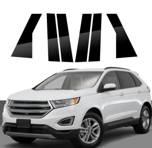 6ピース 光沢ブラック ピラー ポスト 適用: フォード/FORD エッジ 2015 2016 2017 2018 2019 2020 ウインドウ トリム カバー BC 列 ステッカー ブラック SR-BB-7352 Exterior parts cars 6,016円