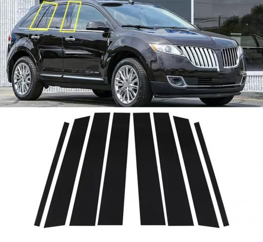 光沢ブラック ピラー ポスト 適用: リンカーン/LINCOLN MKX 2007-2014 適用: フォード/FORD エッジ 2007-2014 ウインドウ カバー BC 列 ステッカー ブラック SR-BB-7397 Exterior parts cars