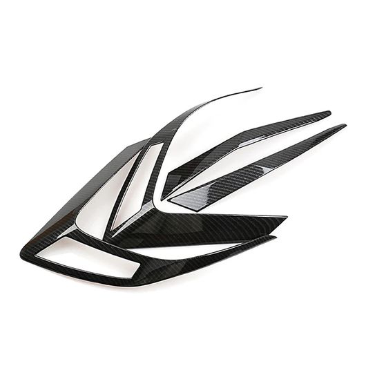 4ピース カーボン ABS テールライト テールライト カバー トリム 適用: ホンダ シビック セダン 2016 2017 2018 2019 2020 ブラック SR-BB-7546 Car light