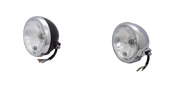 オートバイ ユニバーサル ヘッドライト ラウンド ヘッドランプ 12V ヘッド ライト 適用: ホンダ CG125 GN125 適用: スズキ カフェ レーサー ランプ スタイル 1・スタイル 2 SR-BB-7823 Motorcycle parts