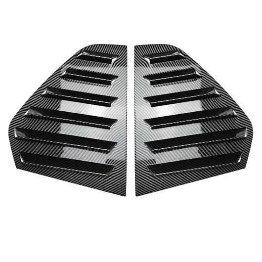 リア ウインドウ シャッター カバー トリム 適用: フォルクスワーゲン/VOLKSWAGEN ゴルフ MK8 2020 2021 2022 2023 ウインドウ ルーバー サイド 吹き出し口 トリム カーボン調 SR-BB-8141 Exterior parts for cars