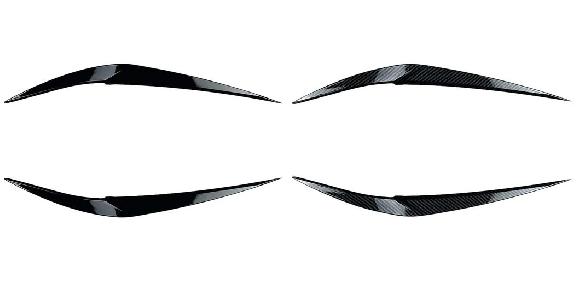 ヘッドライト アイリッド リッド ABS プラスチック ボディ キット スポイラー アクセサリー アイブロー 適用: BMW X1 F48 F49 2015 光沢ブラック・カーボン スタイリング セット SR-BB-8227 Exterior parts for cars｜オートパーツエージェンシー