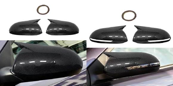 サイド ドア バックミラー カバー 適用: 起亜 K2 2011-2016 キャップ ステッカー トリム ABS カーボン スタイル 装飾 ランプなし・ランプあり SR-BB-8539 Exterior parts for cars